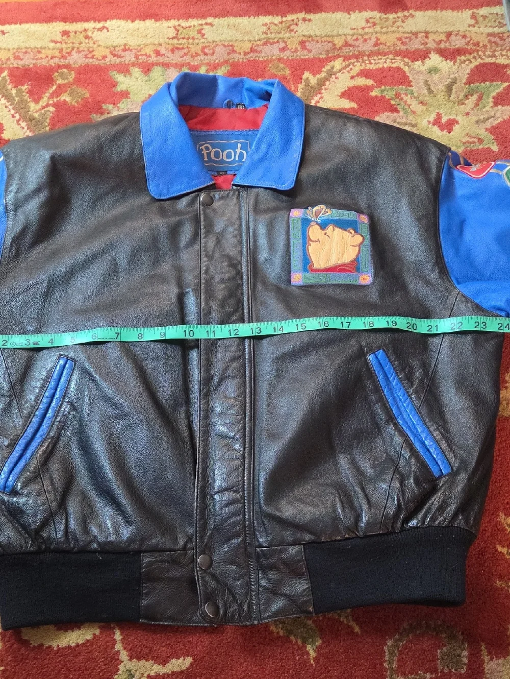 Disney Winnie The Pooh Vintage Leather Jacket - Picture 13 of 13